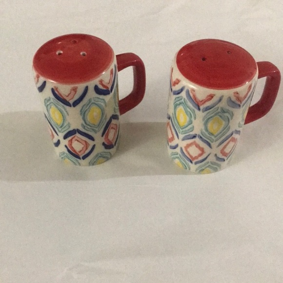 Geometric salt and pepper multicolor shakers - Picture 2 of 3